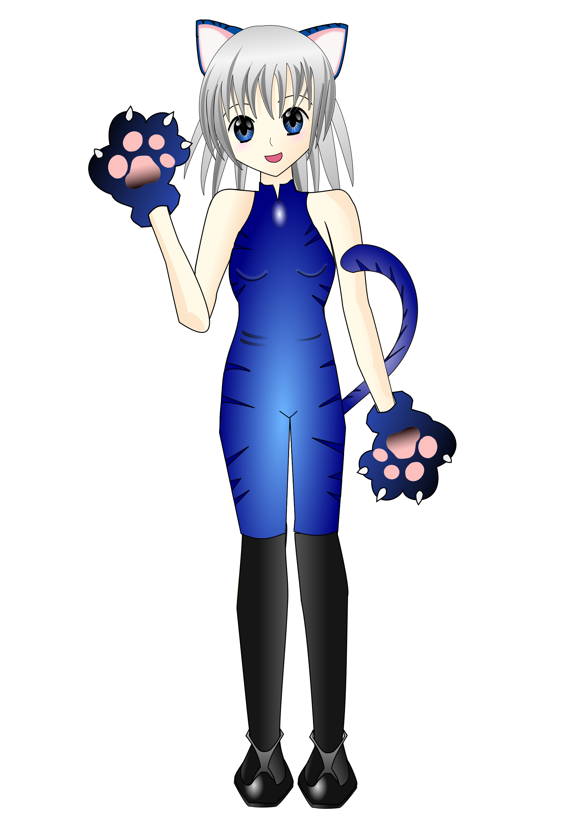 Anime Icecat Anime Girl Full HD Wallpaper #3672