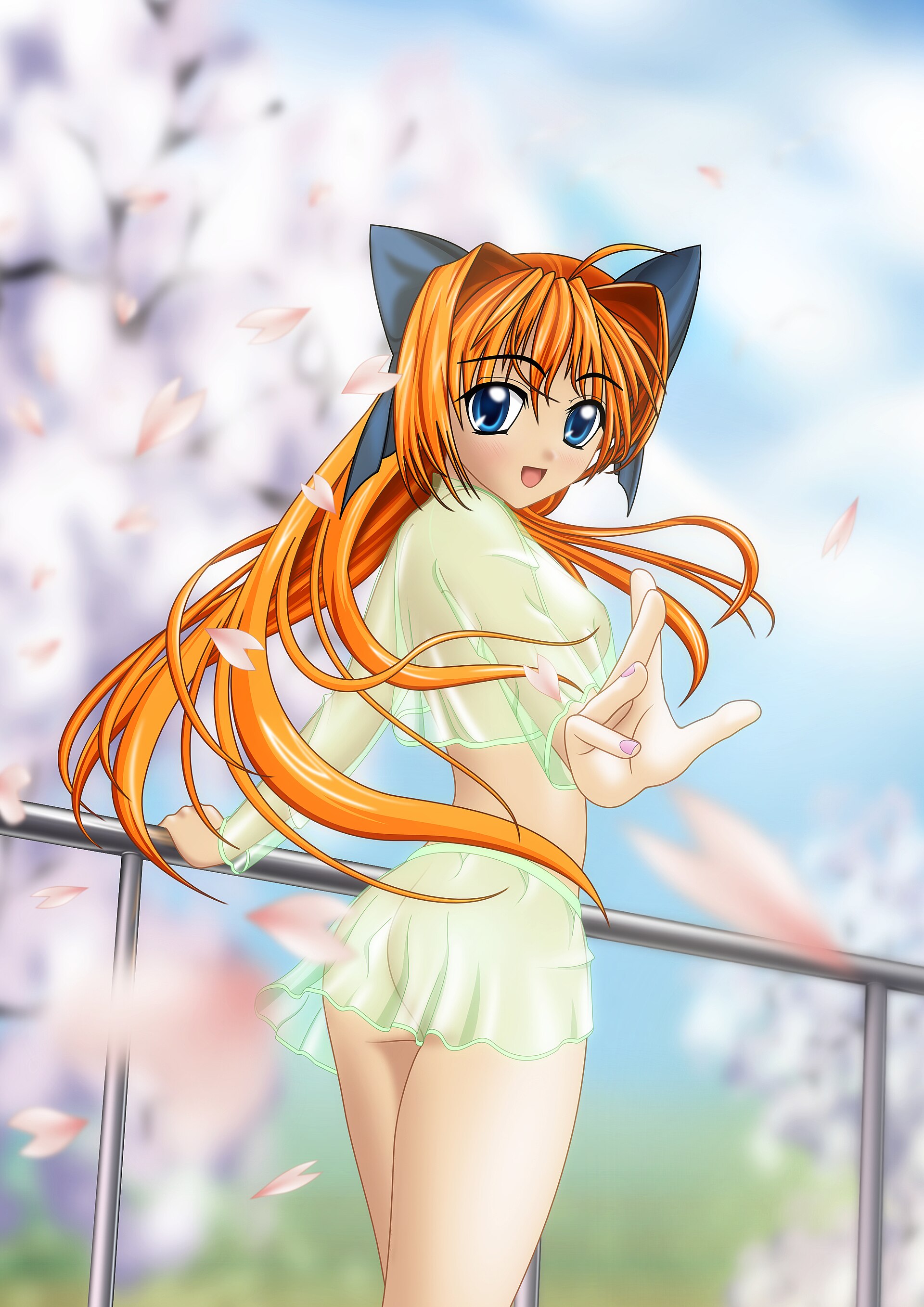 Anime Girl Upright Version Full HD Wallpaper #2823